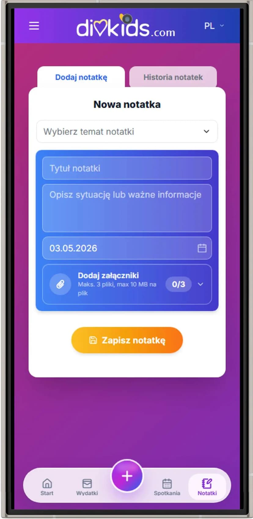 Když se stane něco důležitého, hned to zapište