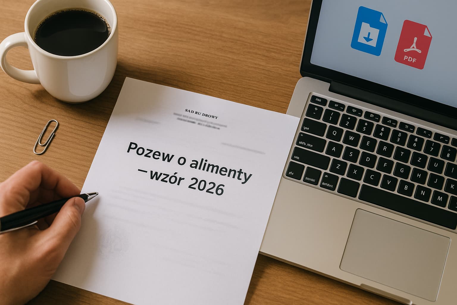 Pozew o alimenty – wzór 2026