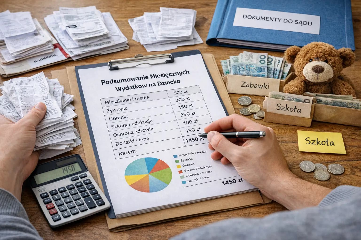 Jak udokumentować wydatki na dziecko do sądu