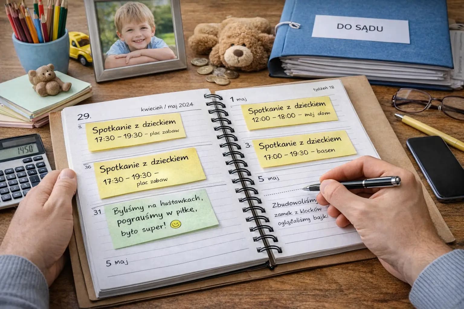 Jak zapisywać spotkania z dzieckiem po rozwodzie