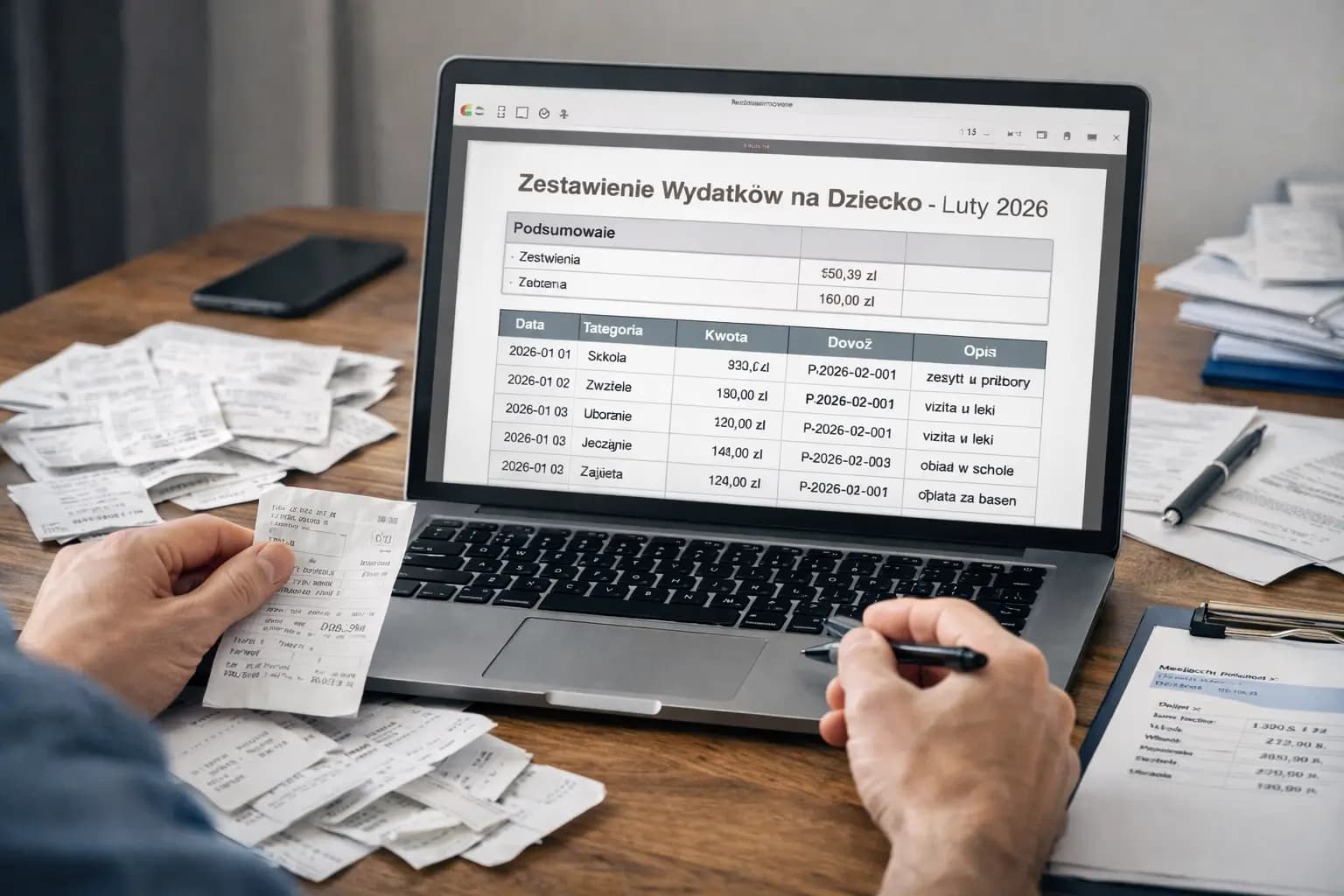Jak przygotować raport PDF z wydatków na dziecko? Prosty schemat dla rodzica
