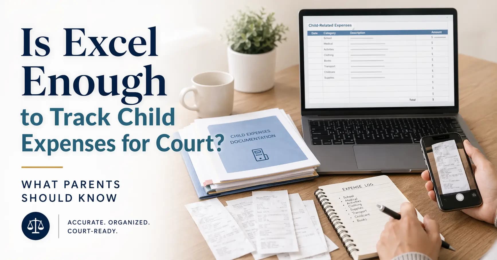 Is Excel Enough to Track Child Expenses for Court? What Parents Should Know